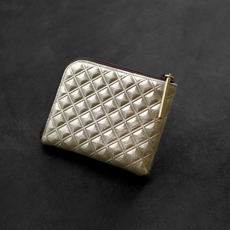 ＜レイカミーレ＞ 波動サイフ ピラミデ（ハーフ）ゴールド